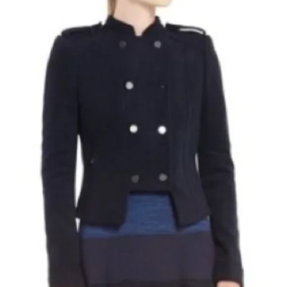 BCBG Jackets & Blazers - BCBGMaxAzria Royce Double Breasted Military Jacket Navy Size XS